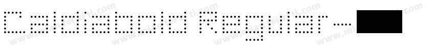 Caldiabold Regular字体转换